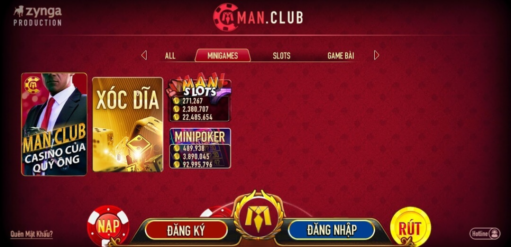 Cổng game bài tặng tiền khởi nghiệp ManClub